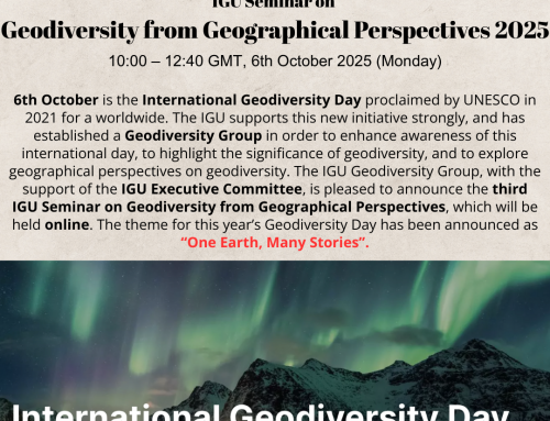 Announcement: International Geodiversity Day 2025, 6th October 2025