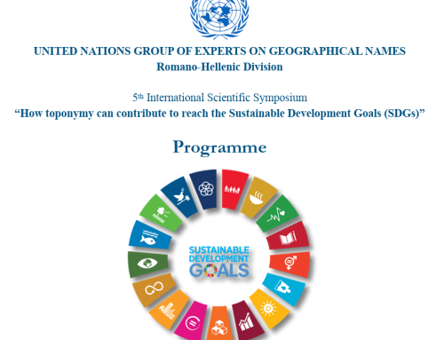 5th International Scientific Symposium “How toponymy can contribute to reach the Sustainable Development Goals (SDGs)”